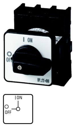 Eaton Interruptor Seccionador, 3, Corriente 63A, Potencia 30kW, IP65