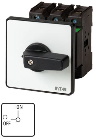 Eaton Trennschalter 3-polig + N-polig 100A Rückwand IP65 (Vorderseite) 55kW