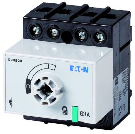 Eaton Interruptor Seccionador, 4, Corriente 63A, Potencia 30kW, IP20