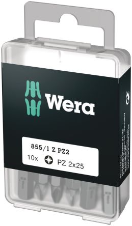 Wera 10 Pieces, Pozidriv