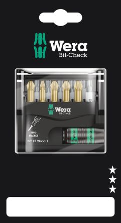 Wera PHILLIPS®, POZIDRIV, TORX® 25 Mm, 12-teilig