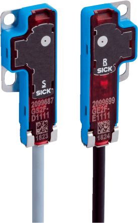 Sick GSE2F Rechteckig Optischer Sensor, Durchgangsstrahl, Bereich 700 Mm, PNP Ausgang, Anschlusskabel, Hellschaltend