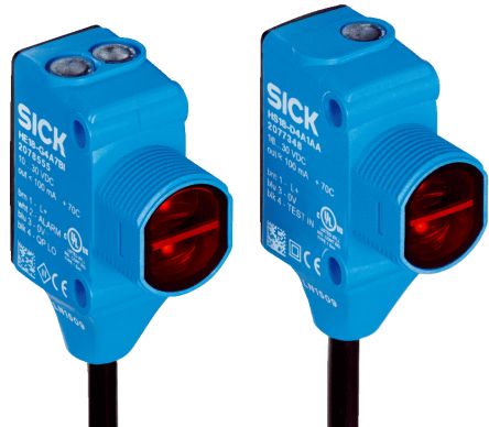 Sick HSE18 Zylindrisch Optischer Sensor, Durchgangsstrahl, Bereich 0 → 60 M, PNP Ausgang, Anschlusskabel,