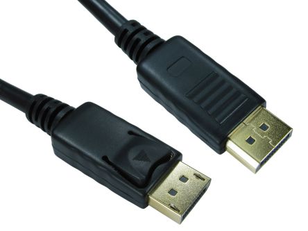 RS PRO DisplayPort-Kabel A Display-Anschluss B Display-Anschluss - Stecker 1.2, 2m 4K @ 60Hz Max. PVC