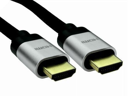 RS PRO Cable HDMI Negro, Con. A: HDMI Macho, Con. B: HDMI Macho, Long. 2m