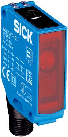 Sick WL Kubisch Optischer Sensor, Retroreflektierend, Bereich 0 → 7 M, PNP Ausgang, M12 Stecker,