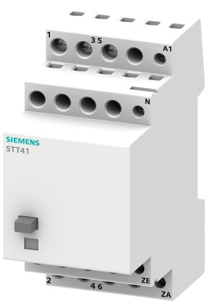 Siemens Bistabiles Relais, Für DIN-Schienen DPST 16A 230V Ac Spule