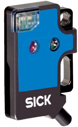 Sick W2 Miniatur Optischer Sensor, Energetisch, Bereich 2 → 18 Mm, PNP Ausgang, Anschlusskabel,