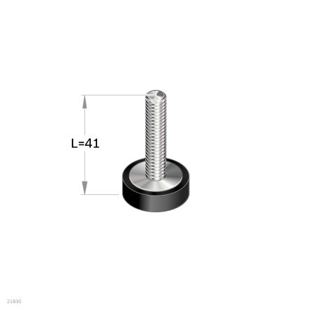 Bosch Rexroth Verstellbarer Fuß Typ Drehfuß, M6mm, 6mm Stahl