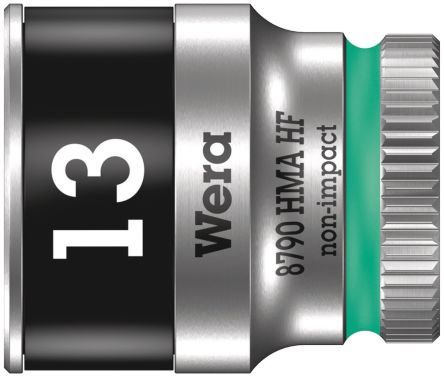 Wera 1/4 In Drive 23mm Standard Socket, 6 Point, 91 Mm Overall Length