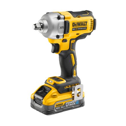 DeWALT Clé à Chocs 1/2 Pouce, 1084Nm, 5Ah, 1 Batterie Type G - Britannique 3 Broches