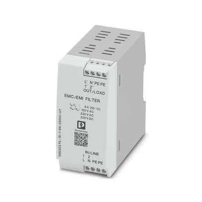 Phoenix Contact EMV-Filter, 230 V Ac, 6A, DIN-Schiene, 1-phasig