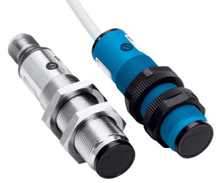 Sick V18 Zylindrisch Optischer Sensor, Annäherung, Bereich 10 → 800 Mm, PNP Ausgang, M12-Stiftleiste,