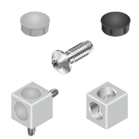 Bosch Rexroth Verbindungskomponente, Würfelsteckverbinder, Steckverbinderhalterung Und Gelenk Für 10mm, S12, L. 40mm