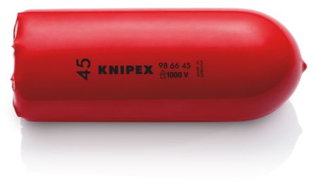 Knipex Kabelabdeckung, Kabelbrücke, Innen-Ø 45mm 45 X 45mm, 45 Mm X 130mm Kunststoff, Schwarz Auf Rot