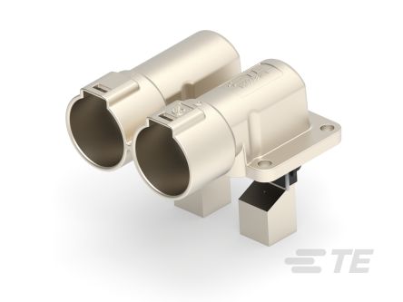 TE Connectivity PowerTube 1000 Series Right Angle Panel Mount PCB Connector, 2 Contact(s), 36mm Pitch, 1 Row(s)