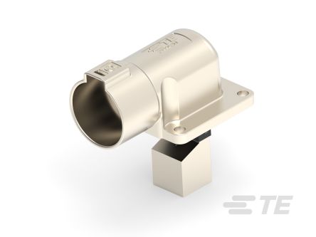 TE Connectivity Conector De PCB Ángulo De 90° Serie PowerTube 1400 De 1 Vía, 1 Fila, Terminación Orificio Pasante,