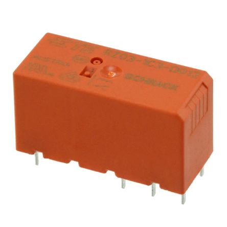 TE Connectivity SCHRACK Power PCB Relay RZ Monostabiles Relais, Tafelmontage 1-poliger Wechsler 5V Dc Spule / 420mW