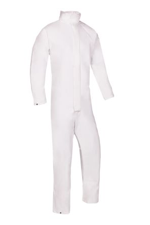 Sioen Uk White Coverall, XL