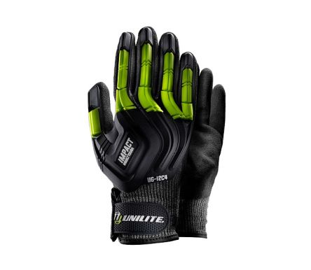 Unilite UG-I2C4 Schneidfeste Handschuhe, Größe 11, XXL, Stoßschutz, HPPE Schwarz