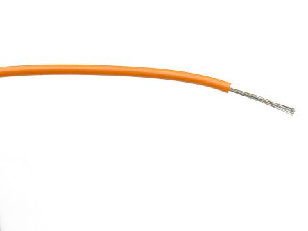 RS PRO Einzeladerleitung 0,75 Mm² 500m Orange PVC Isoliert Ø 2.35mm 24/0.2 Mm Litzen