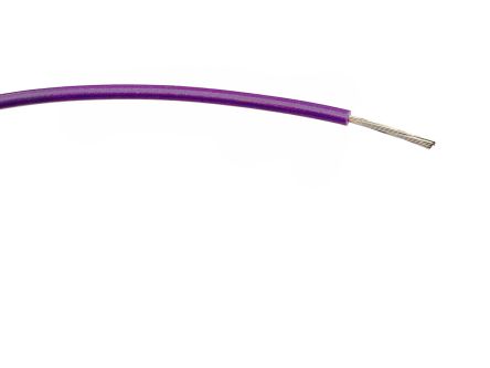 RS PRO Einzeladerleitung 0,75 Mm² 100m Violett PVC Isoliert Ø 2.35mm 24/0.2 Mm Litzen