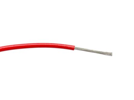 RS PRO Einzeladerleitung 1 Mm² 100m Rot PVC Isoliert Ø 2.55mm 32/0,2 Mm Litzen