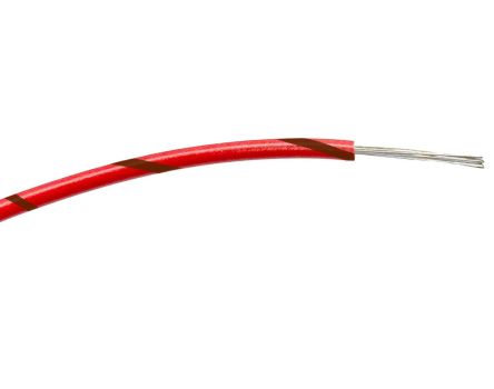 RS PRO Einzeladerleitung 0,22 Mm² 100m Braun/Rot PVC Isoliert Ø 1.2mm 7/0,2 Mm Litzen