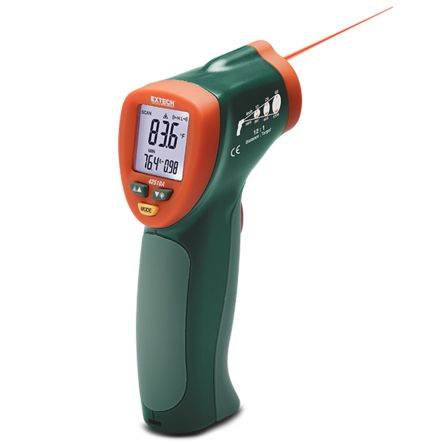 Extech IR-Thermometer 12, Bis +650°C, Celsius/Fahrenheit