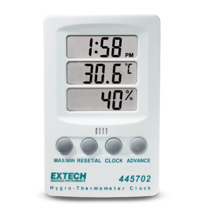 Extech Thermohygrometer, Typ Digitalhygrometer, Absolut +60°C / 85%RH, 1 °C