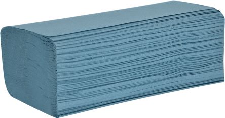 Northwood Hygiene Toalla De Papel / Plegado, Entrelazado Azul De 1 Capa, 3000 Hojas De 200 X 240mm