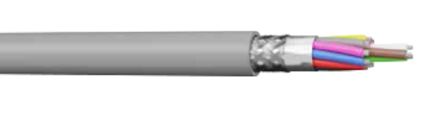 AXINDUS Câble De Commande Blindé MC22E, 6 X 0,22 Mm², AWG24, Gaine Chlorure De Polyvinyle PVC Gris, 100m
