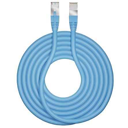 CAE Multimedia Connect Cable Ethernet Cat6 F/UTP De Color Azul, Long. 10m, Resistente Al Fuego
