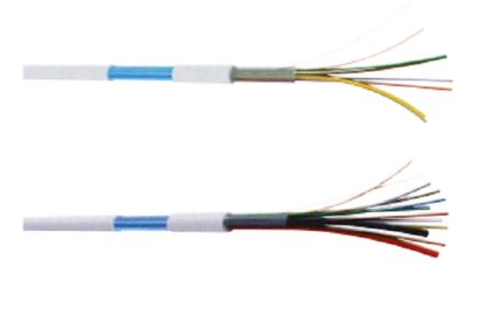 CAE Groupe Cable De Control Apantallado MULTI275 De 12 Núcleos, 10 X 0,22 + 2 X 0,75 Mm², Long. 100m, Funda De PVC