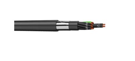 AXINDUS Bewehrte Kabel, 5-adrig Typ Bewehrt Schwarz X 2,5 Mm², 100m, 1 KV, PVC