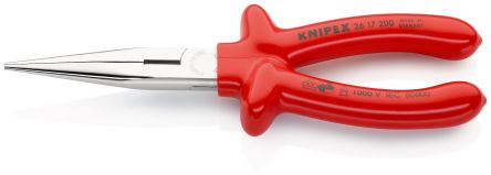 Knipex Spitzzange / Backen 73mm, Gebogen Schneidkraft → 3,2 Mm 200 Mm VDE