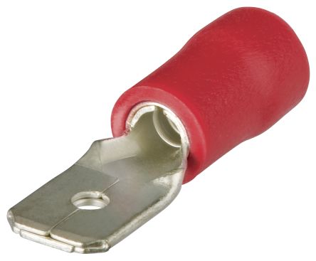 Knipex 97 Kabelschuh Flachstift Buchse, Nylon, Rot