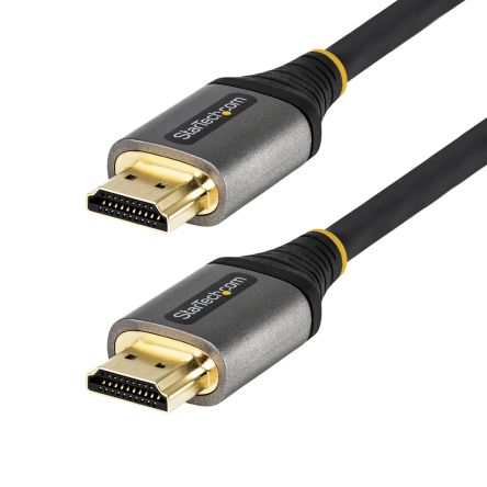 StarTech.com HDMI-Kabel A HDMI Stecker B HDMI Stecker Premium-Hochgeschwindigkeit 4K Max., 5m, Schwarz, Grau