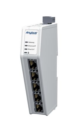 Anybus Kommunikationsgateway Für PLC-Systeme Ethernet / IP IN EtherCAT OUT, 98 X 27 X 144 Mm