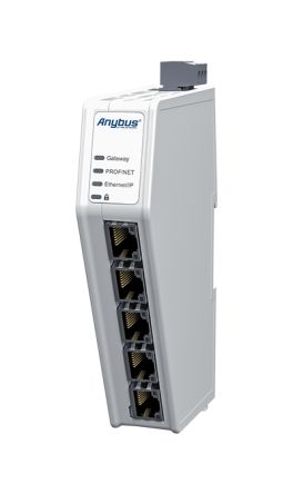 Anybus Kommunikationsgateway Für PLC-Systeme Ethernet IN Ethernet OUT, 98 X 27 X 144 Mm