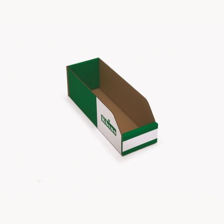 Kbins Cubo De Reciclaje, Verde, Blanco De Cartón, No, 100mm X 100mm X 300mm