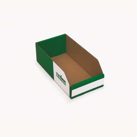 Kbins Cubo De Reciclaje, Verde, Blanco De Cartón, No, 100mm X 150mm X 300mm