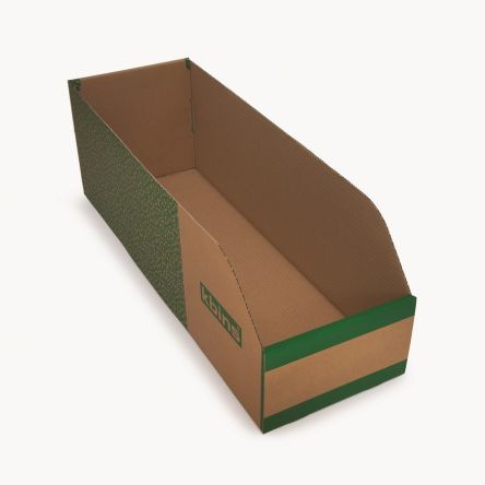 Kbins Bac De Recyclage Vert, Blanc En Carton Non, 200mm X 200mm X 600mm