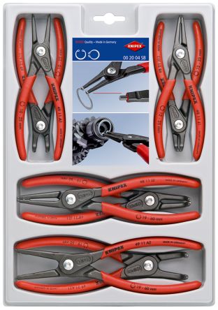 Knipex Juego De Alicates Para Arandelas Elásticas, Long. Total 305 Mm