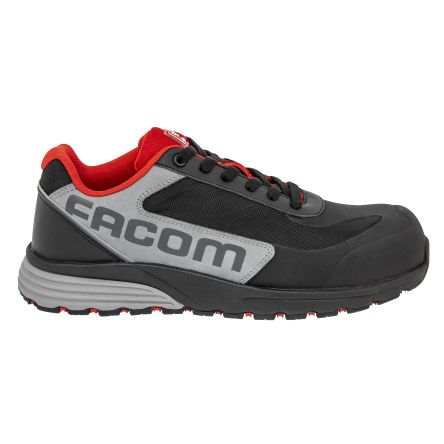Parade SUZUKA Unisex Black, Grey, Red Composite Toe Capped Safety Shoes, UK 8, EU 42