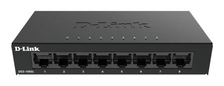D-Link Ethernet-Switch Gigabit-Switch 8-Port Unmanaged EU