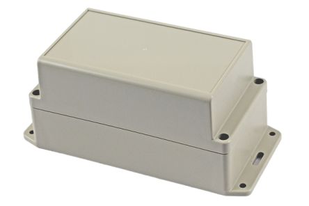 Hammond RP Series Light Grey ABS General Purpose Enclosure, IP65, Flanged, Light Grey Lid, 165 X 85 X 85mm