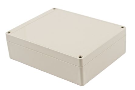 Hammond RP Series Light Grey ABS General Purpose Enclosure, IP65, Light Grey Lid, 186 X 146 X 55mm