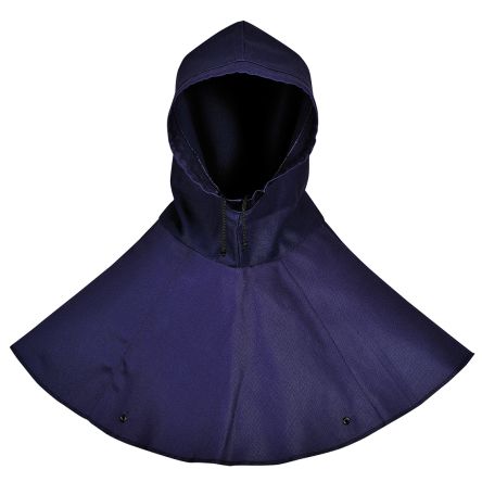 Portwest BZ12 Navy No 100% Cotton Protective Hood, Resistant To Molten Metal Splash, Ultra Violet Flash