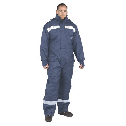 Portwest Combinaisons Haute-visibilité, Taille S, Bleu Marine